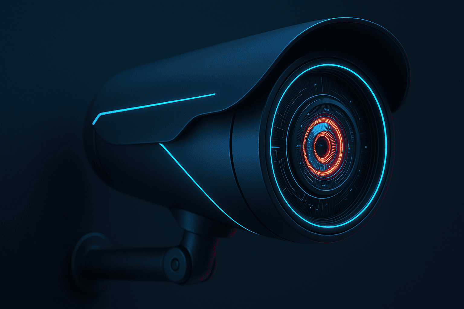 AI-powered CCTV Camera processing the video feed at the edge of the network.