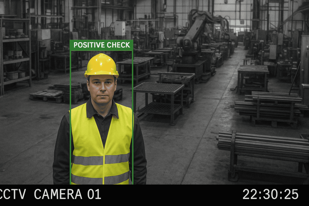 AI safety check of PPE